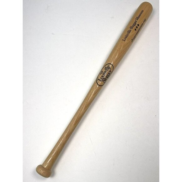 16" Wood Colllector Souvenir LOUISVILLE SLUGGER MUSEUM Mini Baseball Bat 125 EUC - Picture 1 of 4